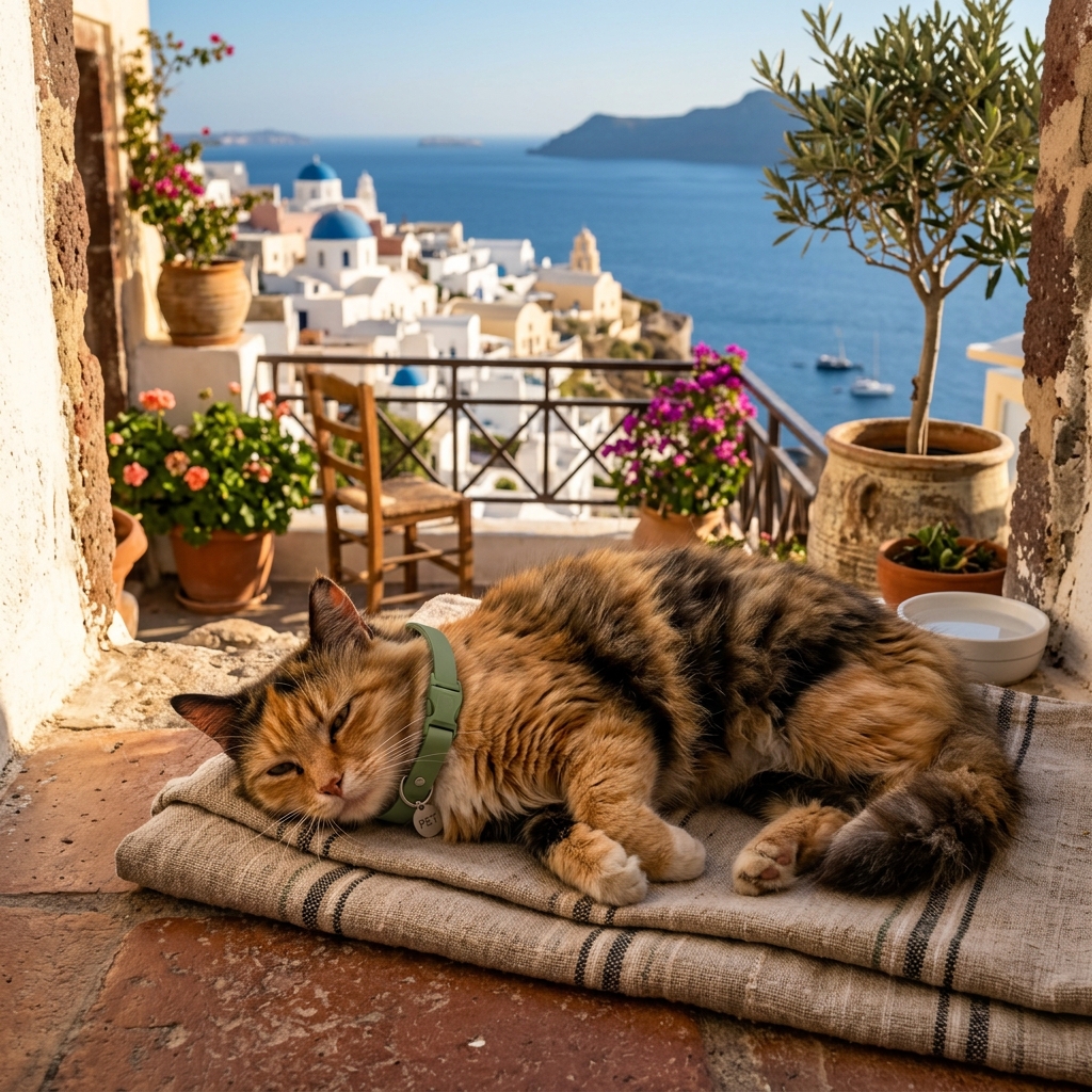 Gato en la terraza